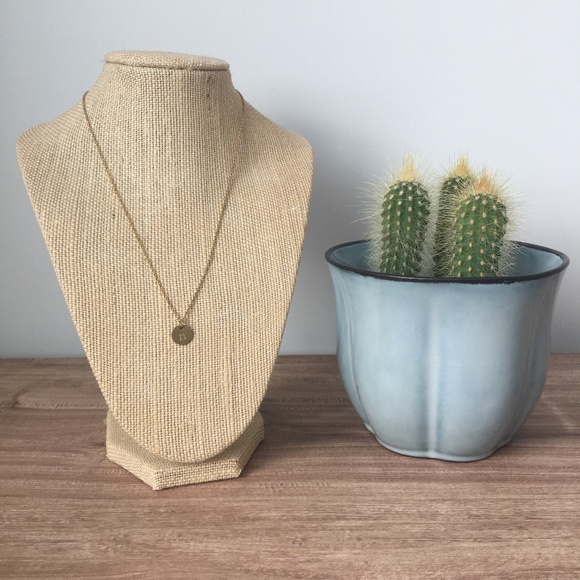 Letter "n" Gold/Brass Stamped Necklace - Picture 5 of 5